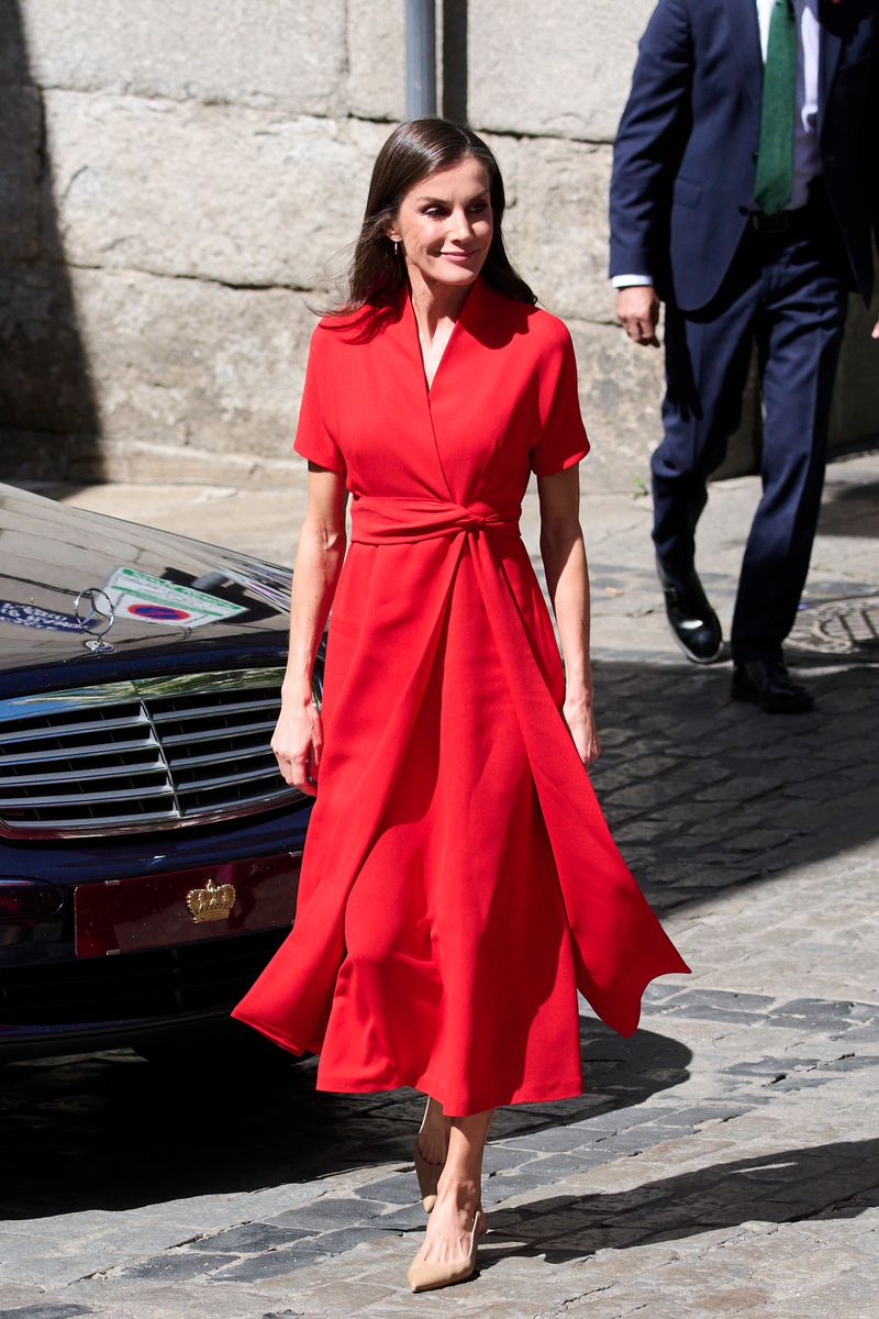 Queen Letizia of Spain attends the Gold Medals of Merit in Fine Arts 2024 ceremony at the Teatro de Rojas.