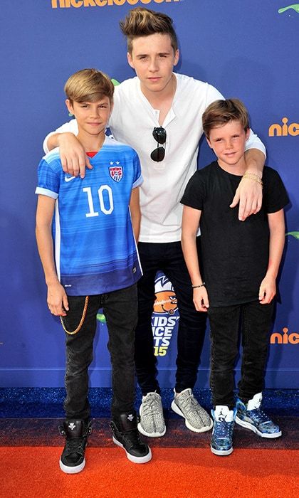 Brooklyn, Romeo and Cruz Beckham
Photo: Getty Images