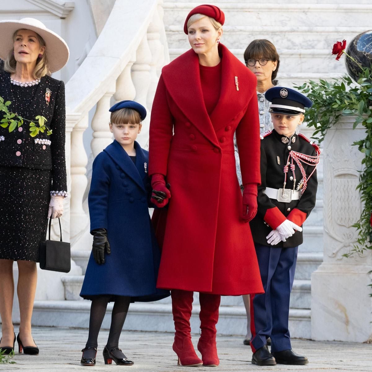 Princess Charlene looked radiant in a DidierAngelo coat on Monaco’s National Day 2023