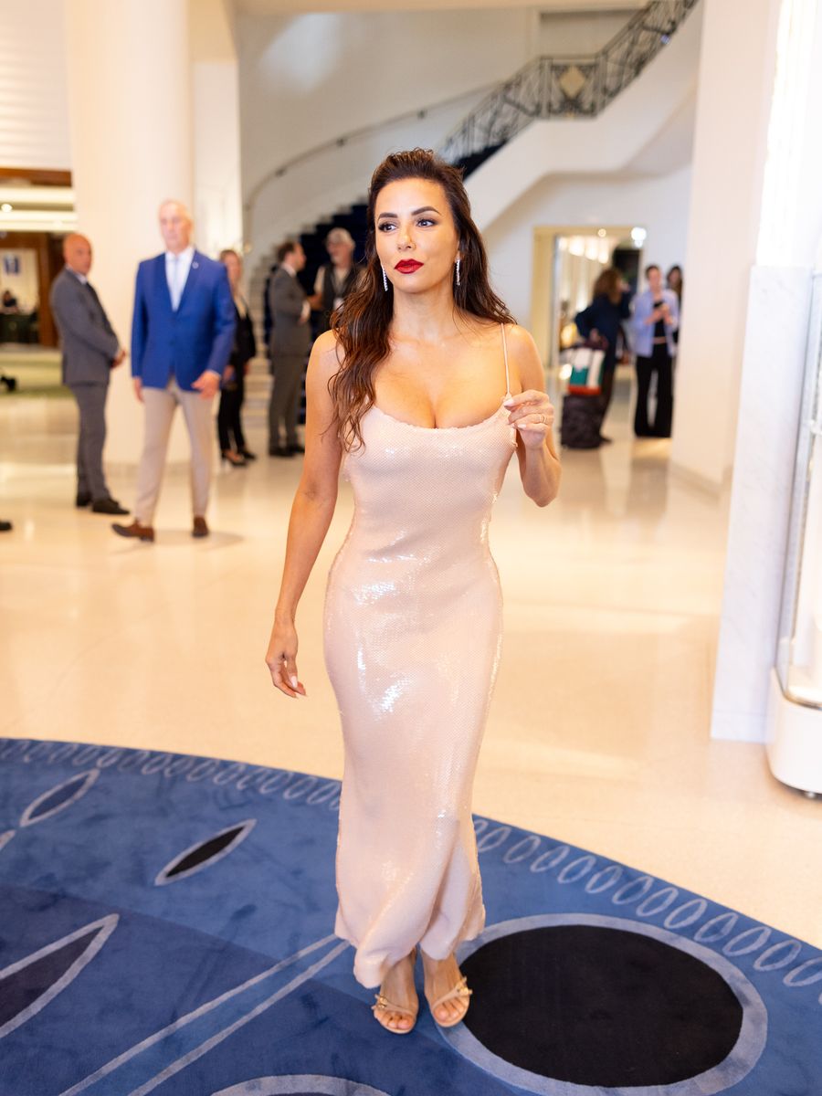 Eva Longoria is seen at Hotel Martinez during day one of the 78th Cannes Film Festival on May 13, 2025 in Cannes, France. (Photo by Arnold Jerocki/GC Images)