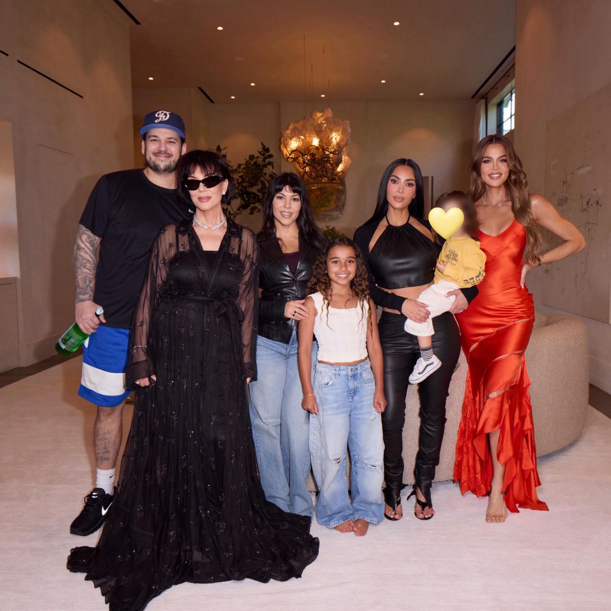 Rob Kardashian makes rare appearance in Khloé Kardashian's birthday photos