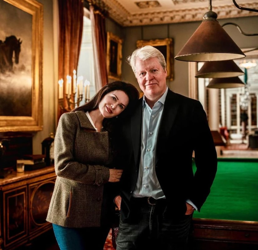 During her marriage to Diana’s brother, she lived with him at his historic family estate in Althorp, Northamptonshire.