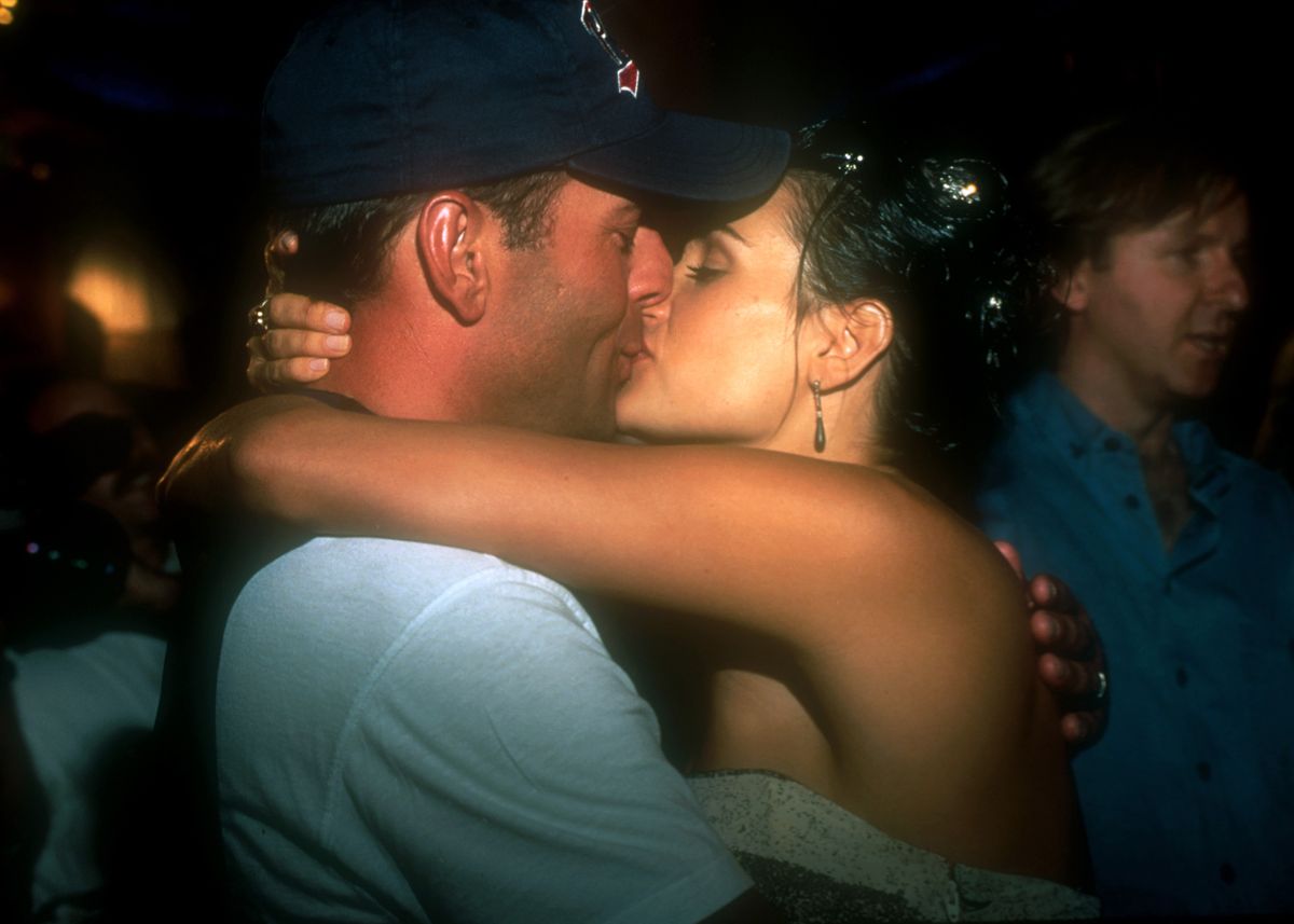Willis and Moore were together for almost a decade