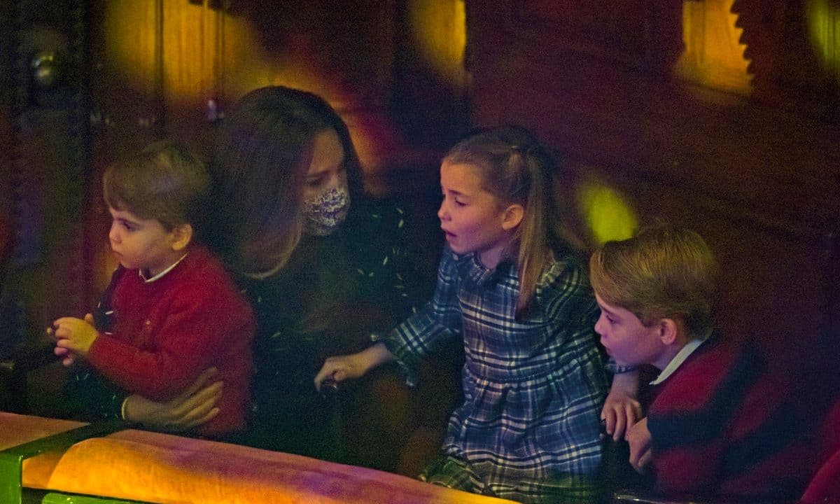 Princess Charlotte appeared to have a moment at one point. The Cambridge children got to see their father deliver remarks on stage before the performance. The Duke gave a short speech to thank those across the country for the sacrifices they have made to keep the country operating and to support their communities throughout the COVID-19 pandemic.