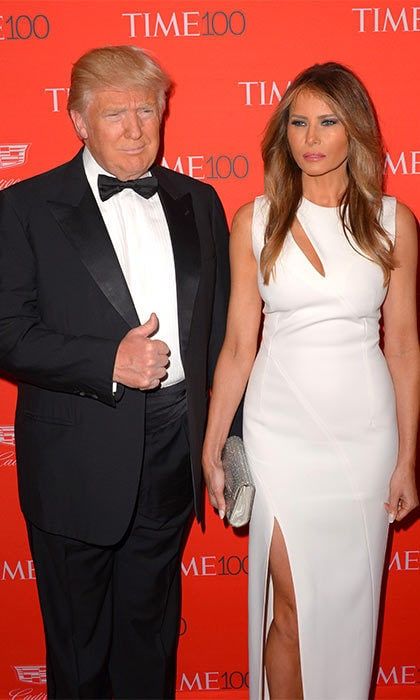 Donald walked the TIME 100 red carpet with his wife Melania.
<br>Photo: Getty Images