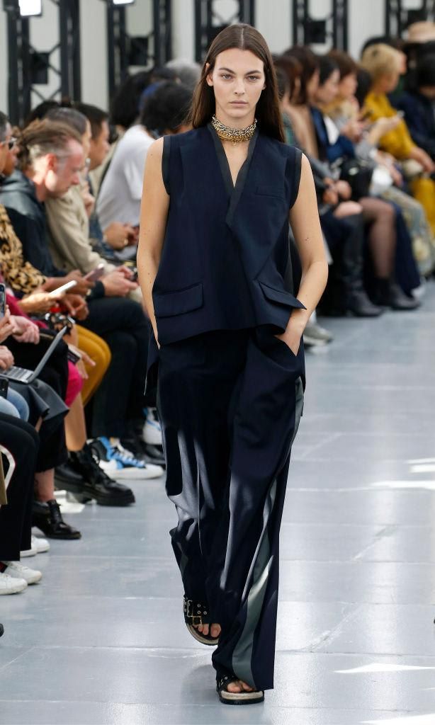 Loose vest in Sacai fashion show