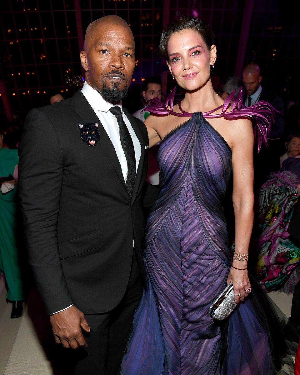 Jamie Foxx and Katie Holmes at The 2019 Met Gala