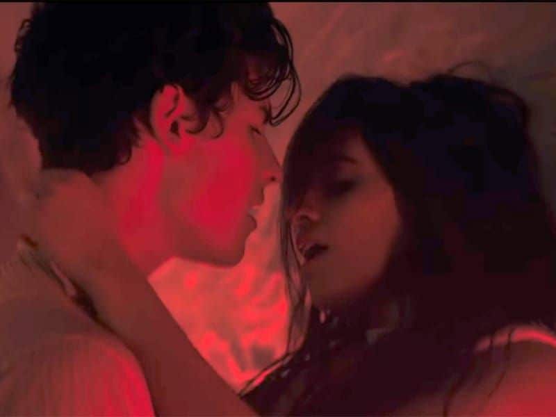 Camila Cabello and Shawn Mendes Senorita kiss