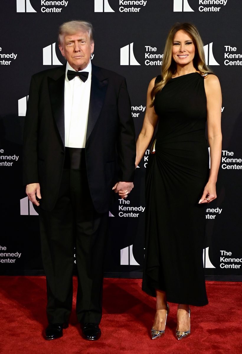 President Donald Trump and first lady Melania Trump attend the opening night of "Les Miserables" at The Kennedy Center 