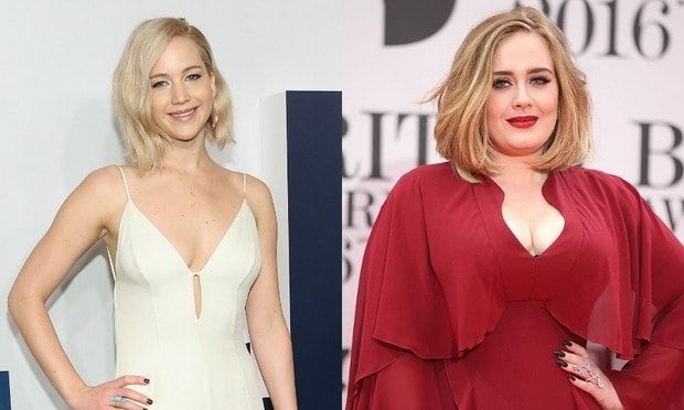 Jennifer Lawrence penned an essay for her pal Adele.
<br>
Photos: Getty Images/WireImage