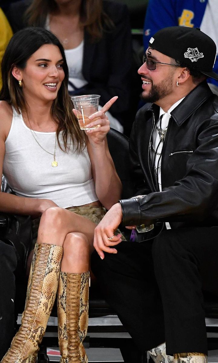 Celebrities At The Los Angeles Lakers Game