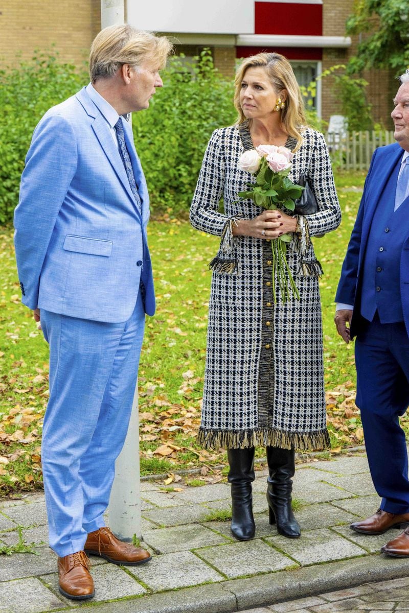 Máxima gave her look an eco-conscious twist by choosing to recycle a piece from her wardrobe rather than debuting a new design.