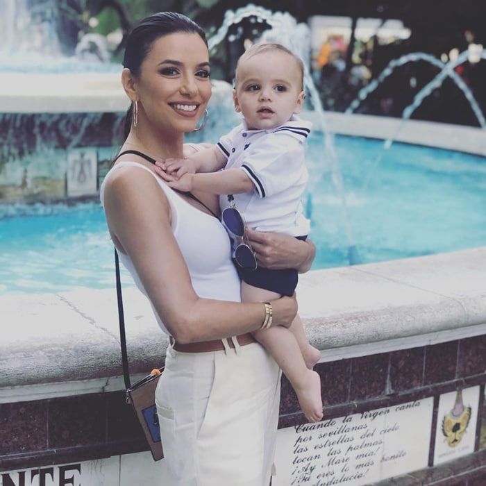 Eva Longoria and son