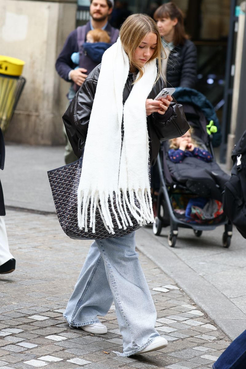 Harper Beckham in Paris, France.