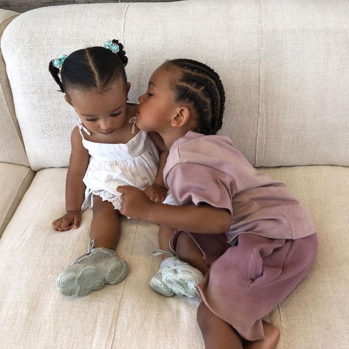 Saint West and Chicago West