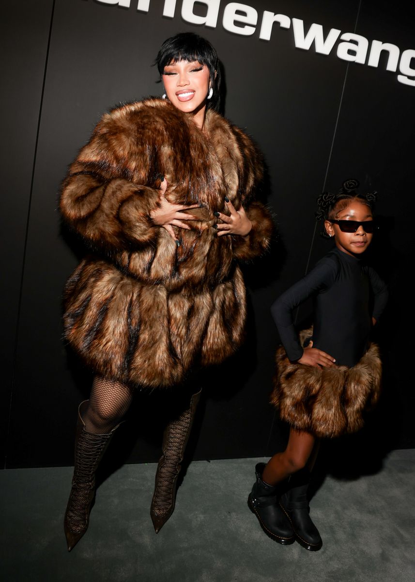 Cardi B at the Alexander Wang fashion show as part of Spring/Summer 2026 New York Fashion Week on September 12, 2025