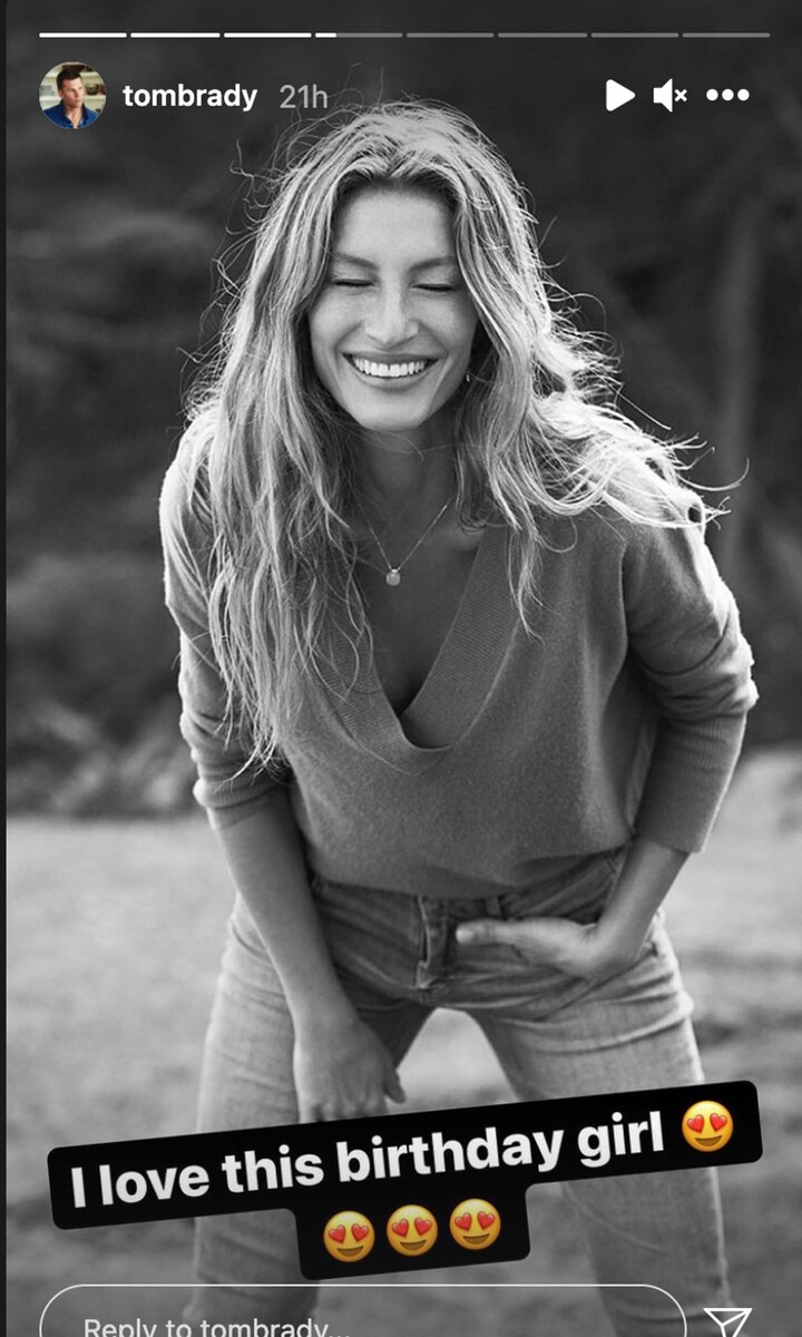 Tom Brady's birthday post for Gisele Bündchen