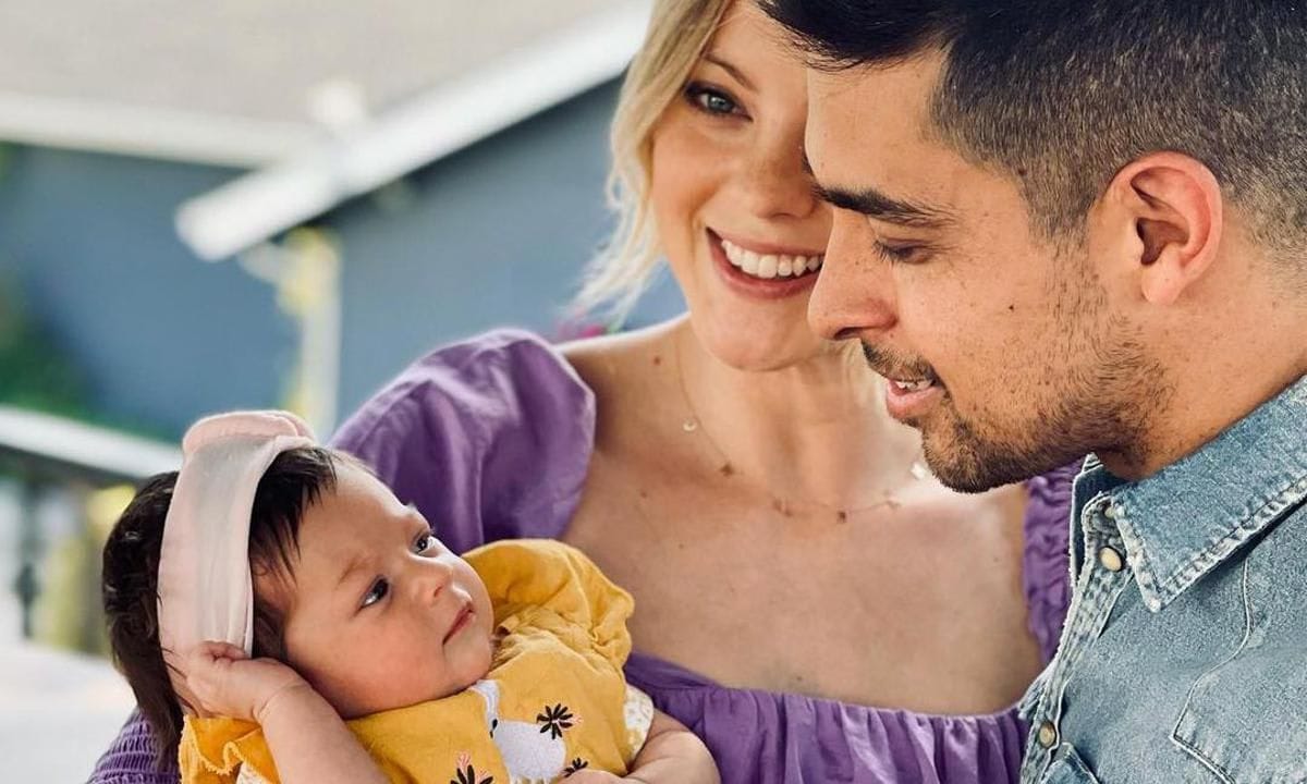 Wilmer Valderrama and fiancee Amanda Pacheco celebrate their first easter with daughter Nakano