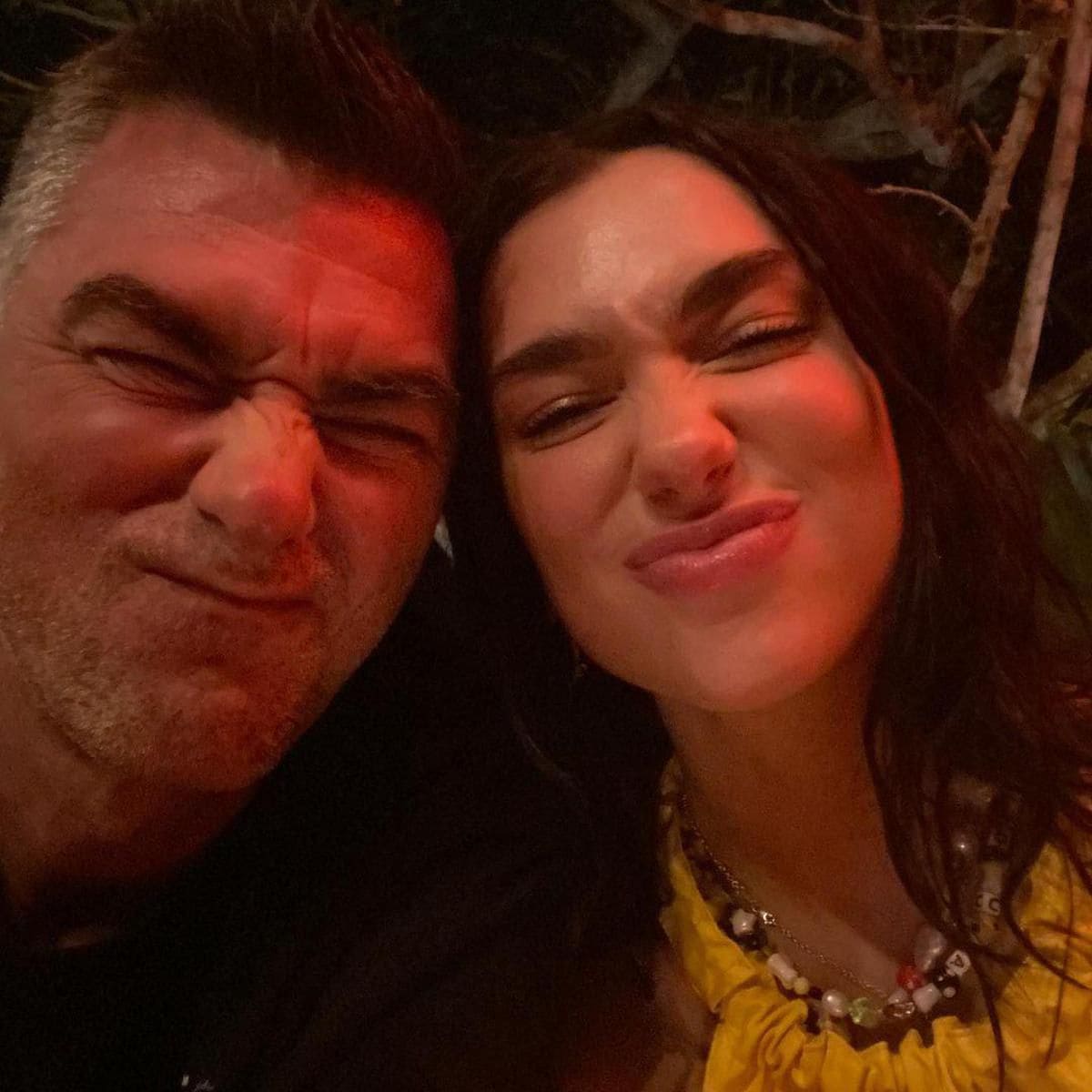 Dua Lipa and her father