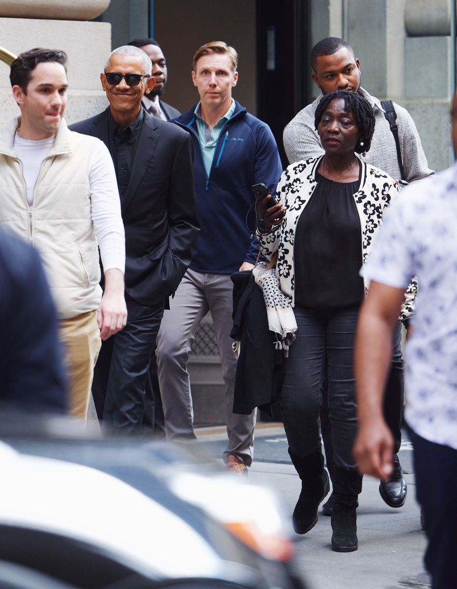 He was accompanied by his rarely pictured sister, Auma Obama, a Kenyan community activist. The pair share a father, but it is unknown how close of a bond they have had over the years. 