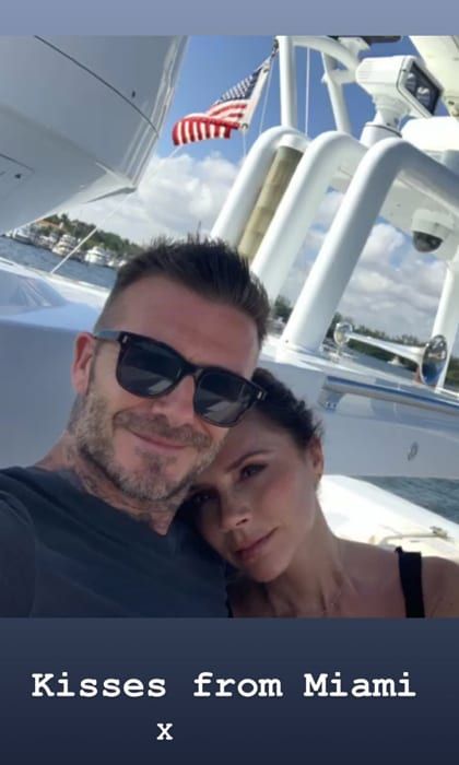 David Beckham and Victoria Beckham Miami vacation