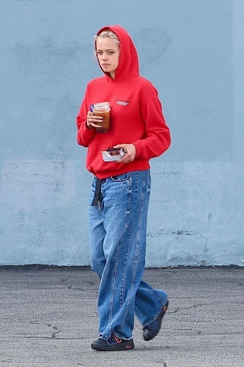 Shiloh Jolie, 18, daughter of Angelina Jolie and Brad Pitt, was seen in Studio City after leaving her dance class. 