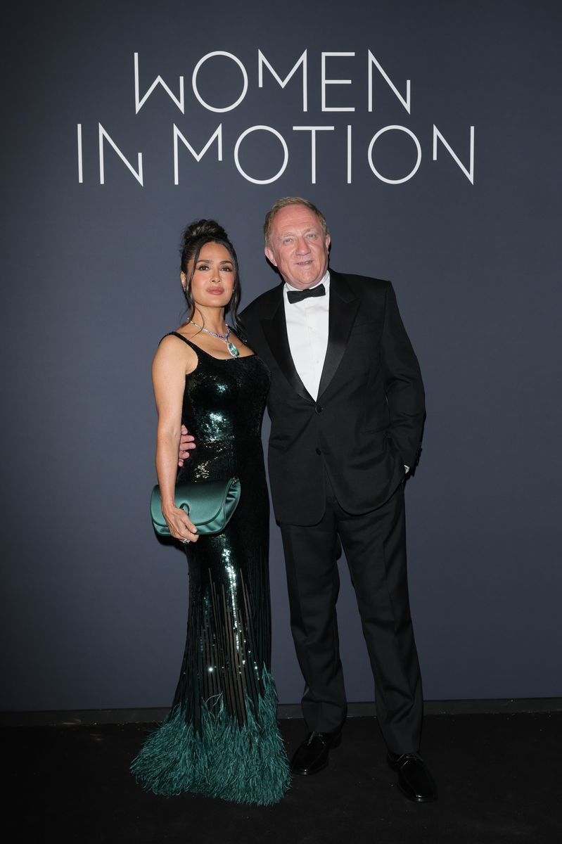 Salma Hayek Pinault and François-Henri Pinault at the 2025 Kering Women In Motion Awards and Cannes Film Festival Presidential Dinner