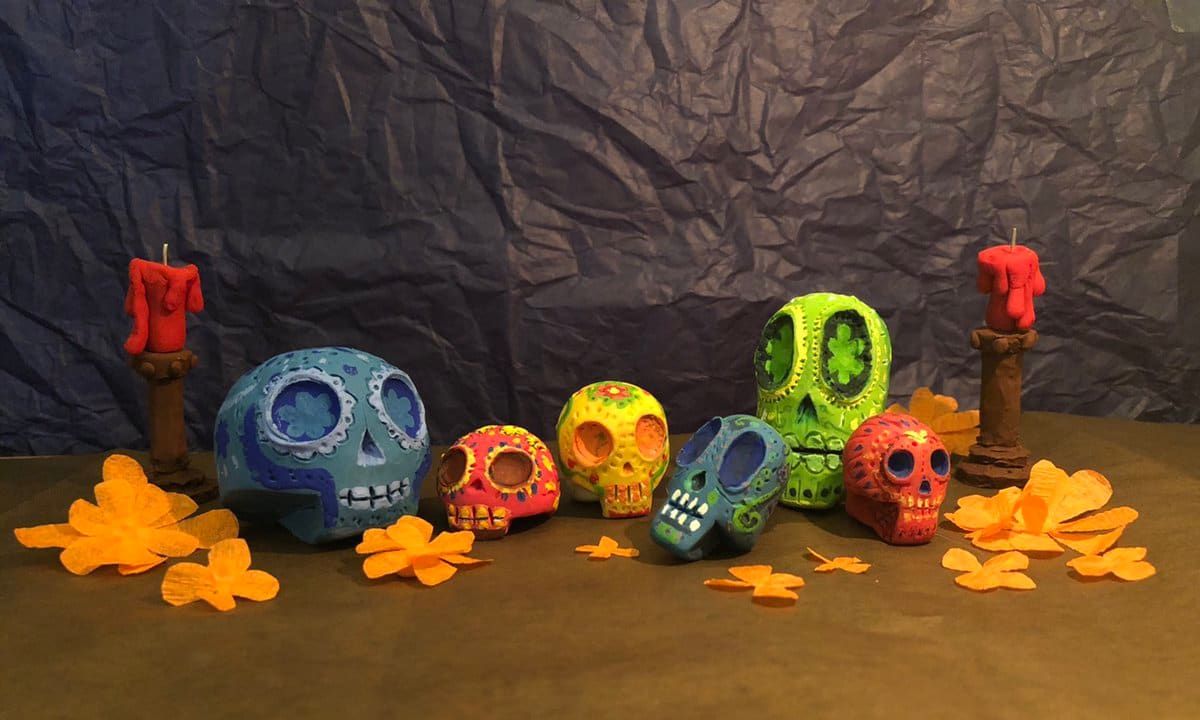 Google Doodle made out of clay to celebrate Dia de Muertos
