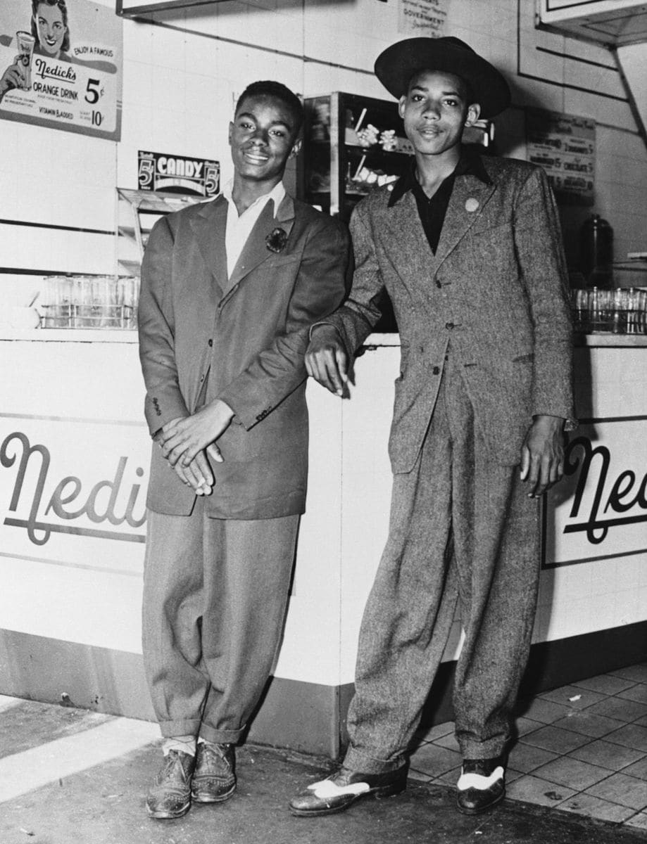 Photo of 1943 of Boys in zoot suits.