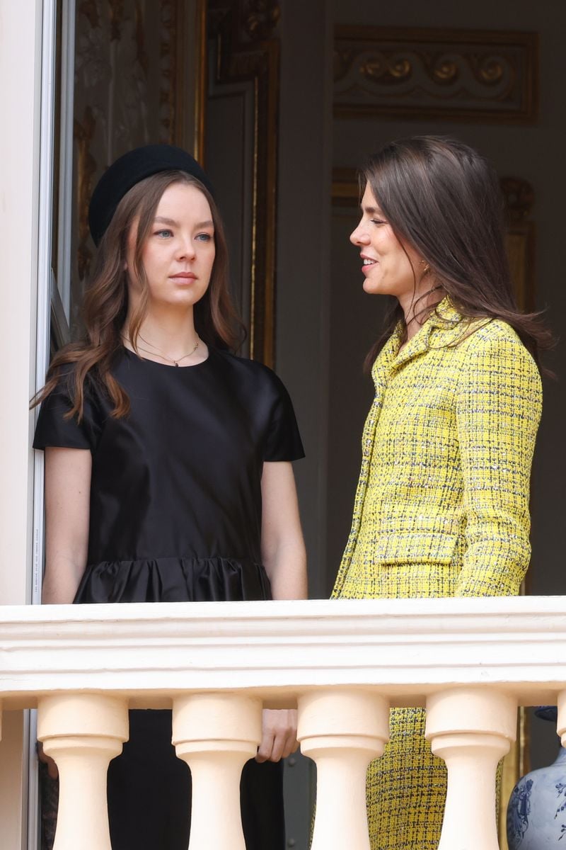Princess Alexandra of Hanover and Charlotte Casiraghi attends the Monaco National Day 2025