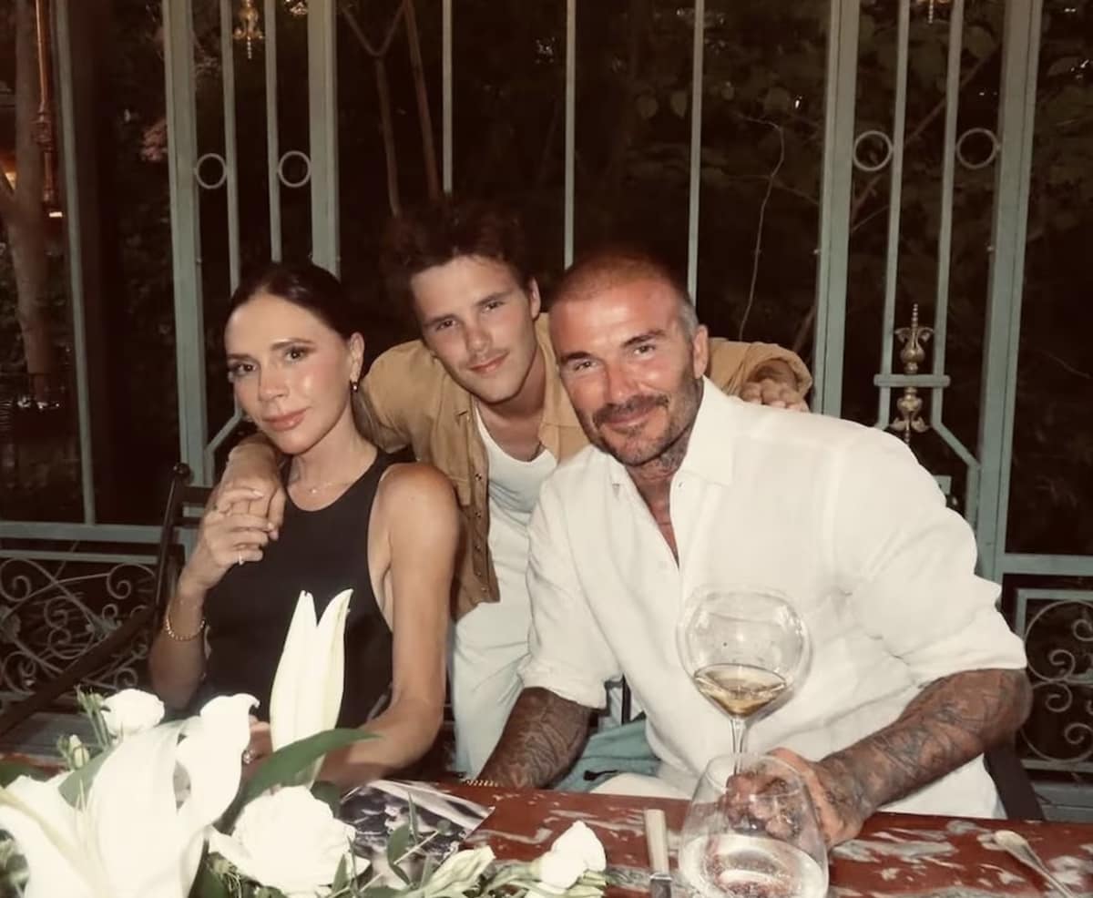 Victoria, Cruz, and David Beckham