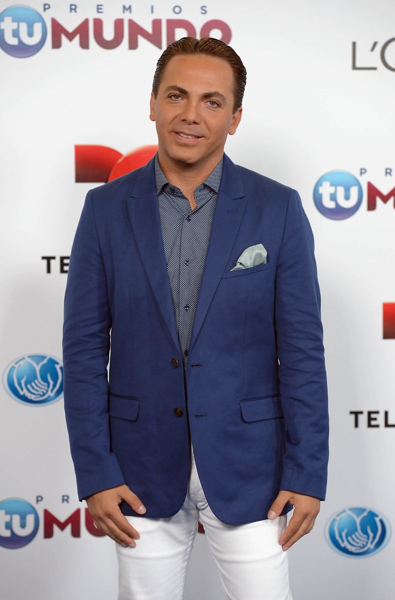 Cristian Castro arrives for Telemundo's Premios Tu Mundo Awards at American Airlines Arena on August 15, 2013 in Miami, Florida. (Photo by Gustavo Caballero/Getty Images)