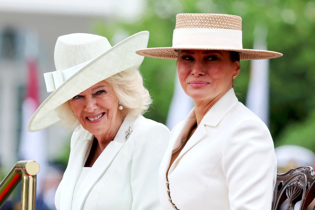 Queen Camilla just wore one of the world's most historic diamonds to meet Melania Trump