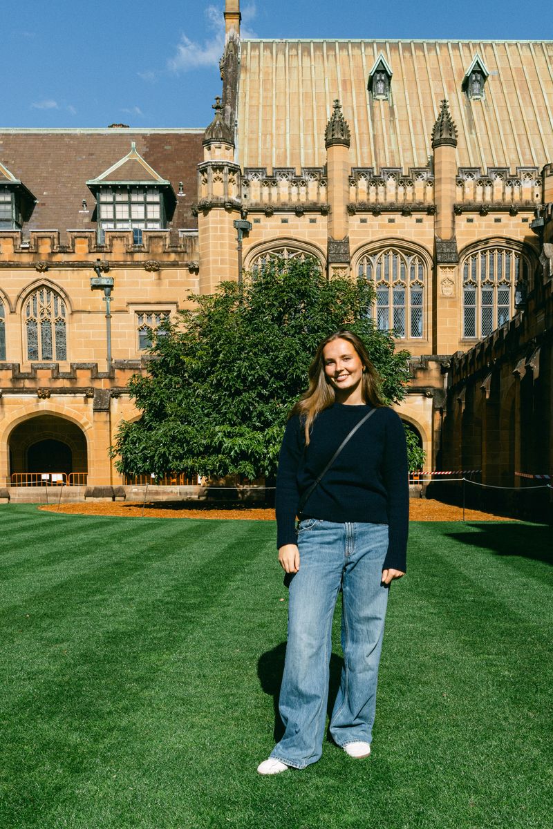 Princess Ingrid Alexandra on the campus of the University of Sydney