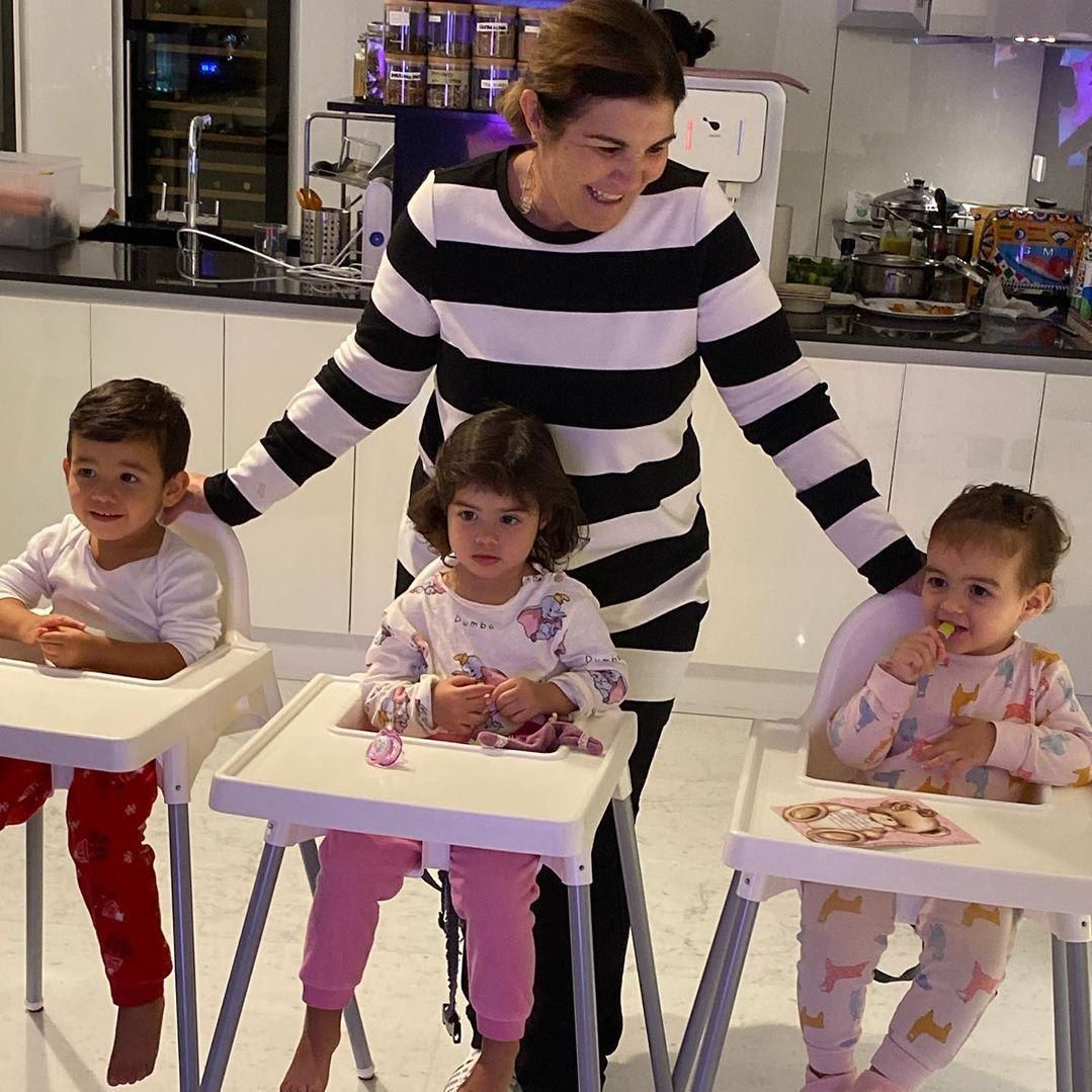 Cristiano Ronaldo’s mom and kids
