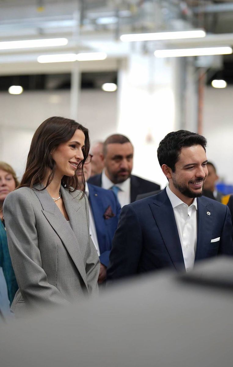 Princess Rajwa's royal wardrobe includes a mix of international fashion houses and designers from across the Middle East.