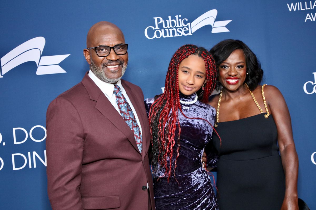 Julius Tennon, Genesis Tennon, and Viola Davis