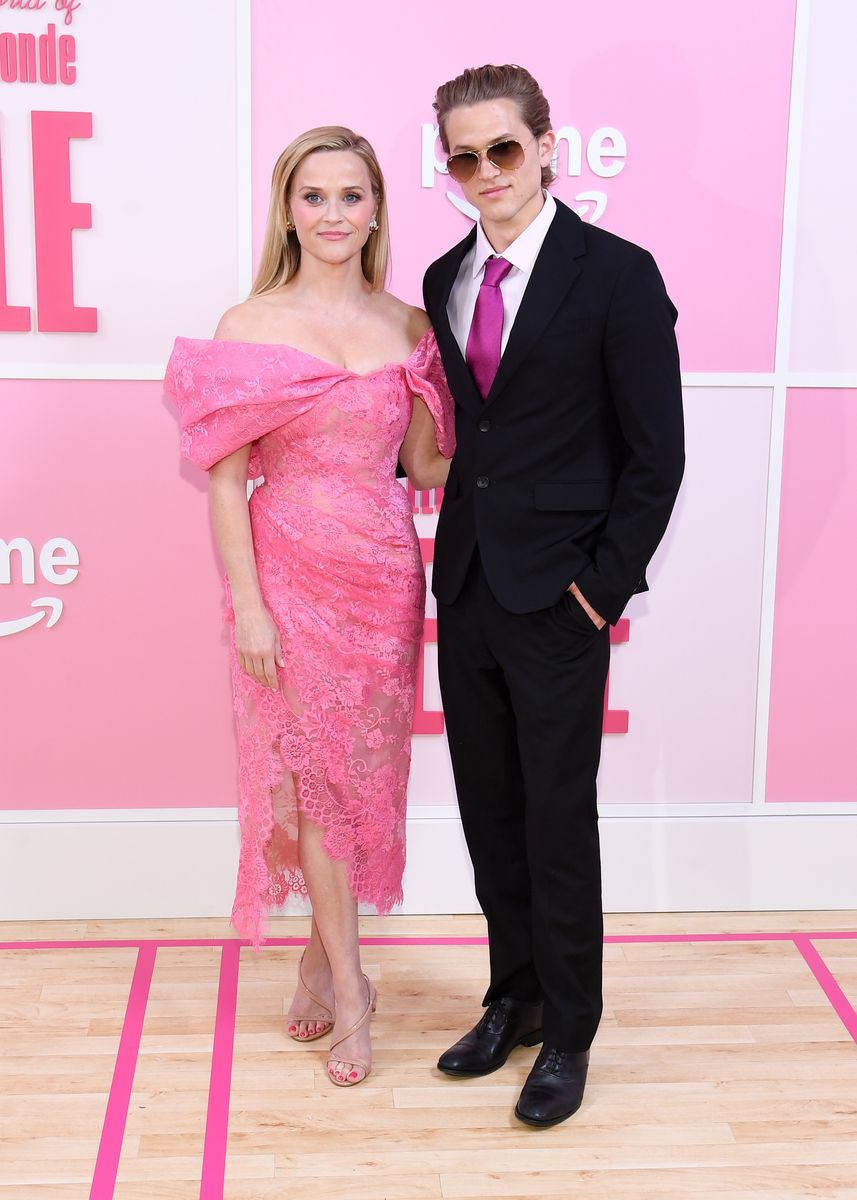 Reese Witherspoon and son Deacon echo Ryan Phillippe's look at 'Elle' premiere — A generational moment