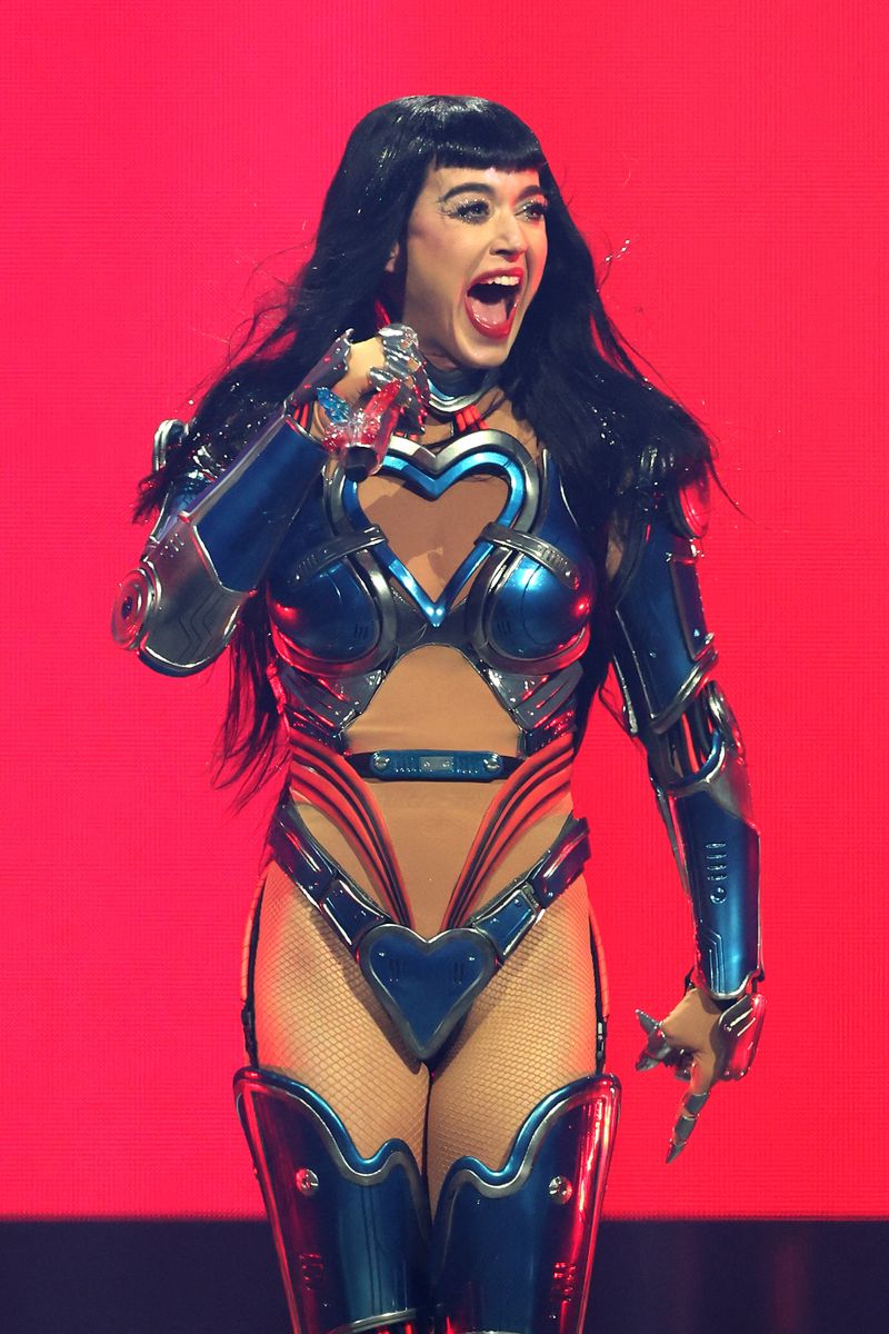 Katy Perry performs at the Kia Forum on July 15, 2025 in Inglewood, California.