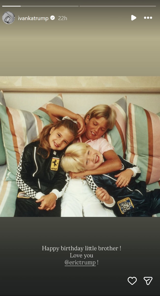 Donald Jr., Ivanka, and Eric