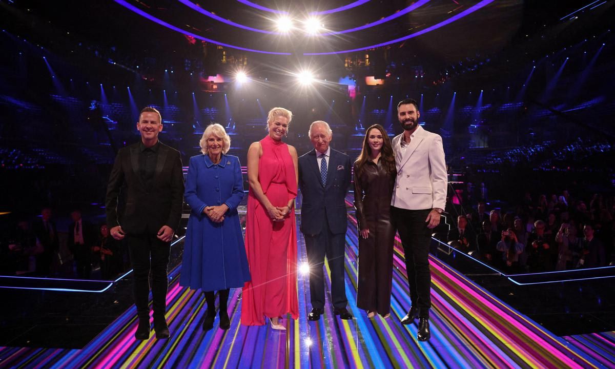 The King and Queen visited the venue for this year's Eurovision Song Contest on April 26