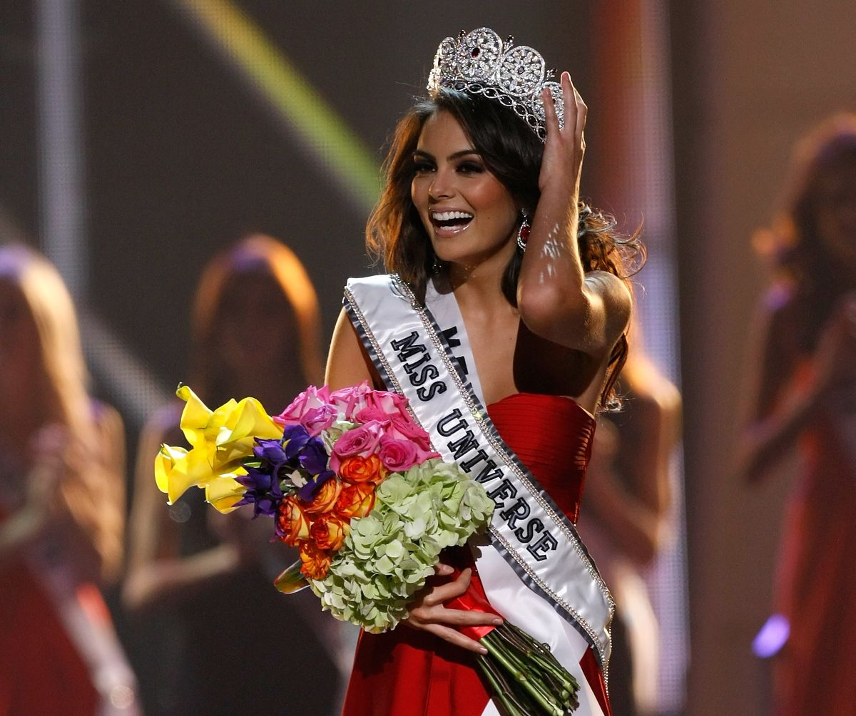 Jimena Navarrete, reacts after being named the 2010 Miss Universe.