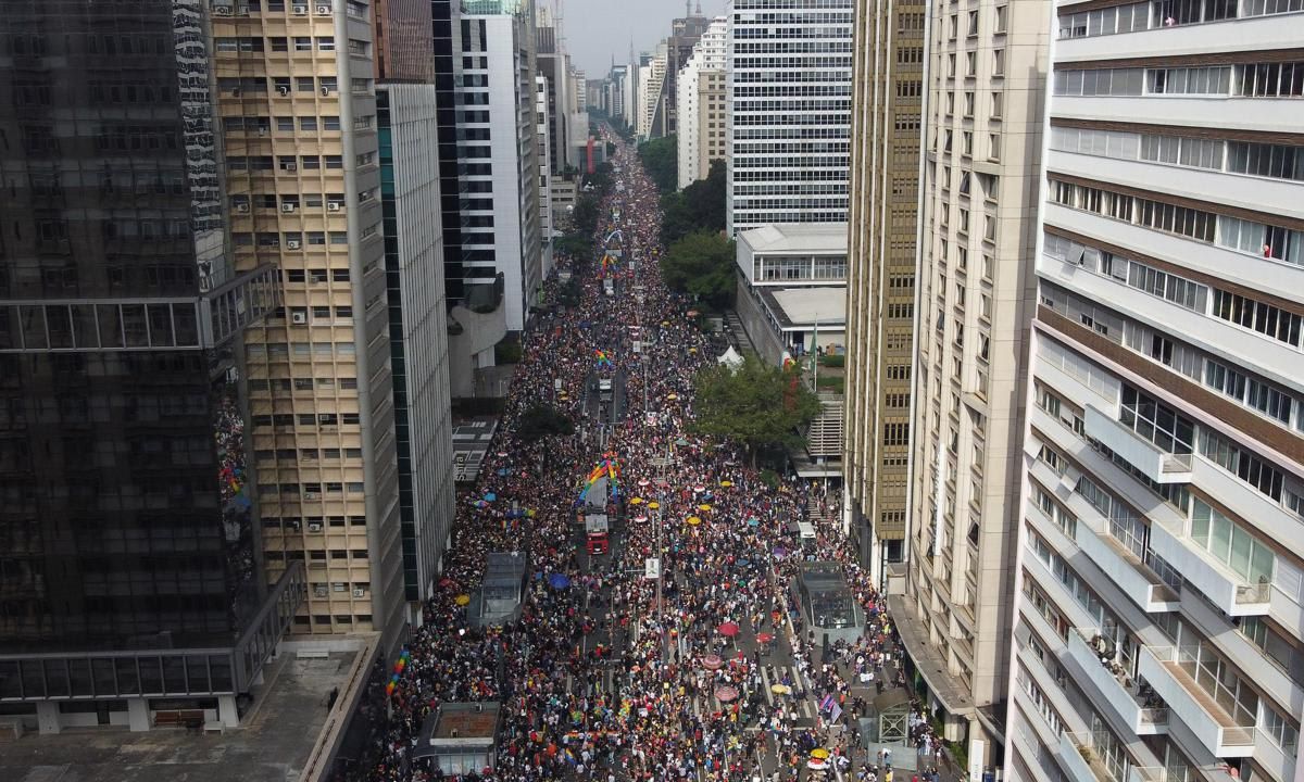Gay Pride Parade in Sao Paulo