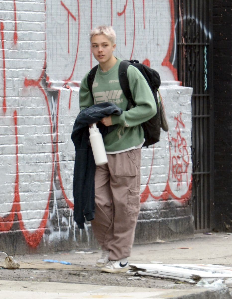 Knox Jolie-Pitt was seen walking through the streets of Los Angeles.