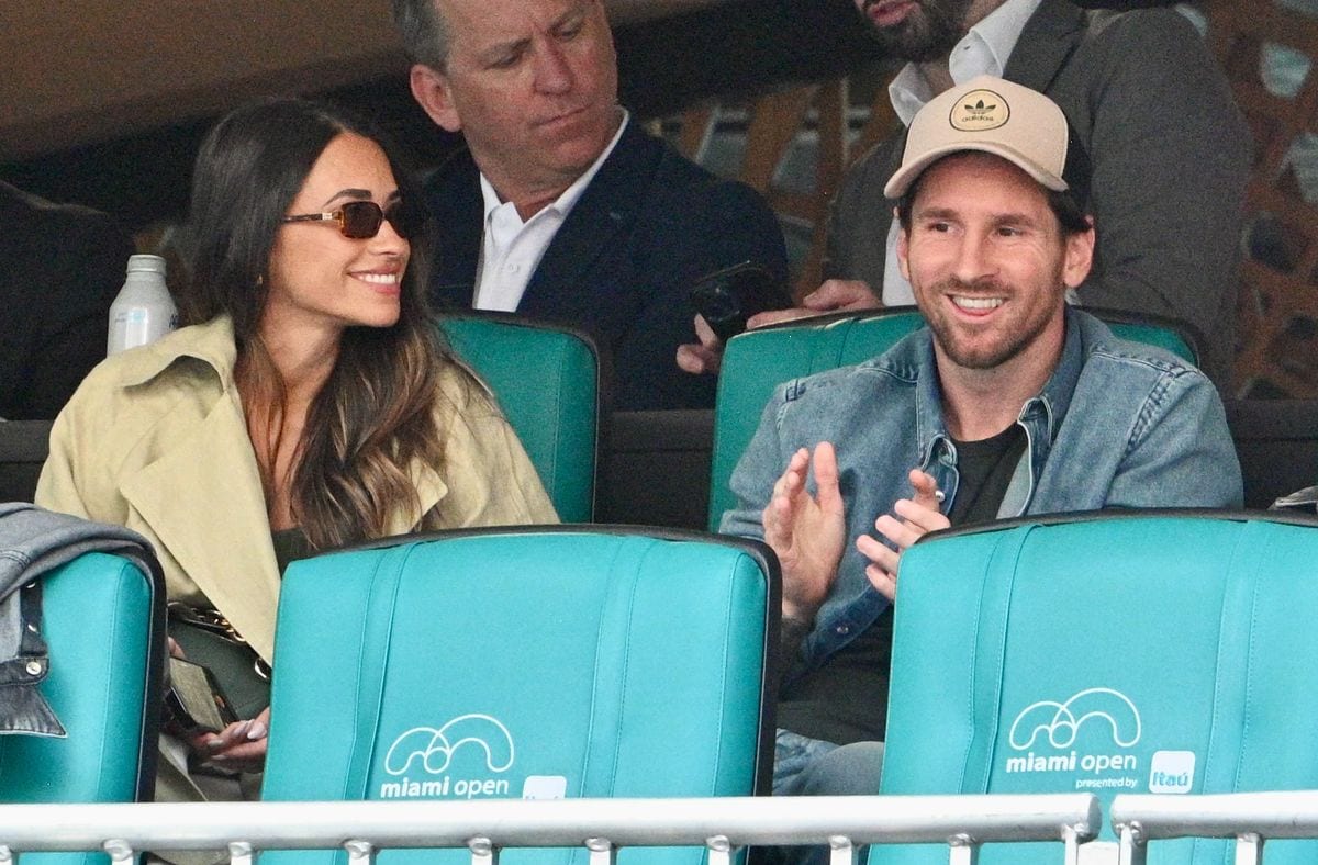 A closer look at Roccuzzo and Messi's outfits at the Miami Open