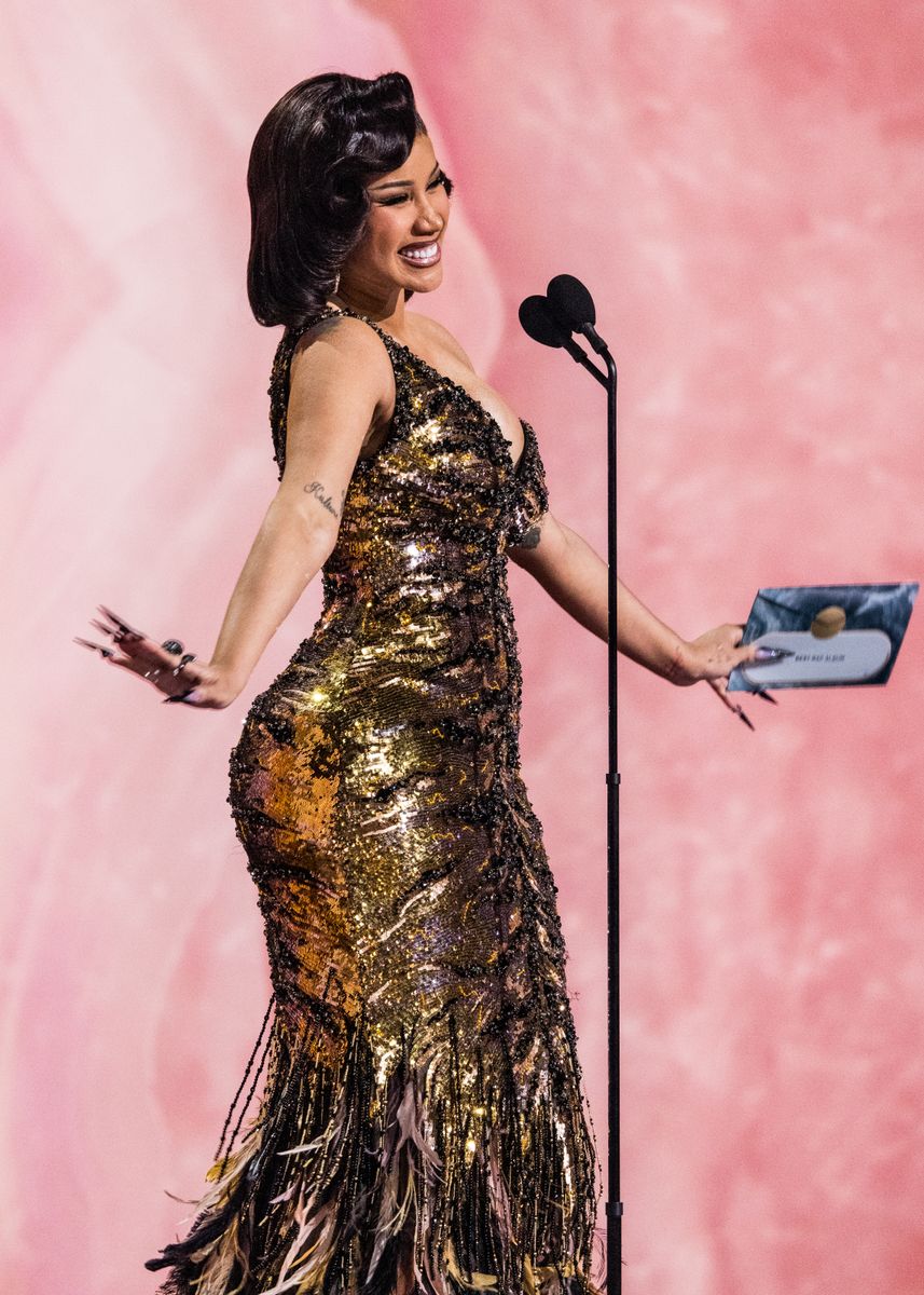 Cardi B speaks onstage during the 67th Annual GRAMMY Awards 