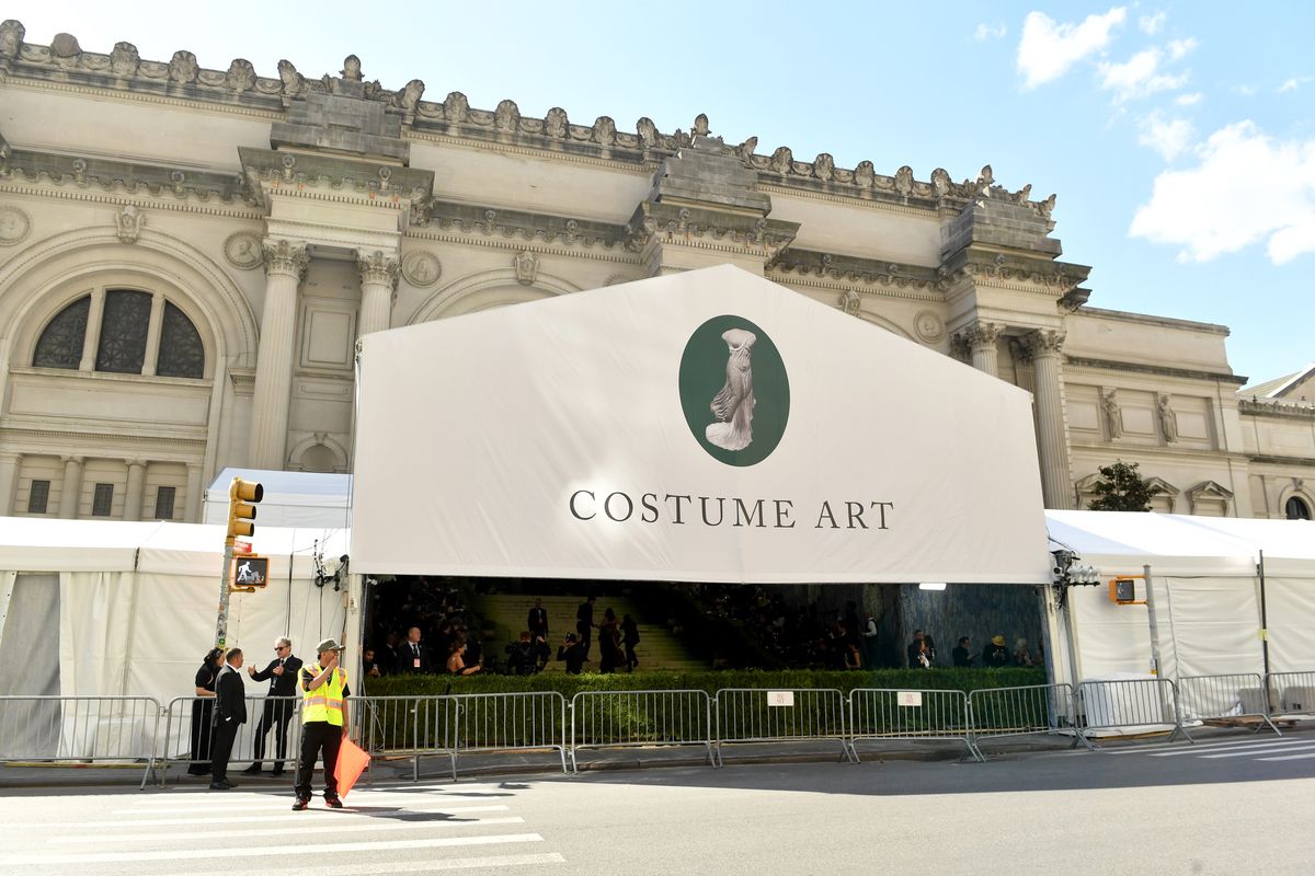 An exterior view of he Metropolitan Museum of Art during the 2026 Met Gala celebrating "Costume Art" on May 04, 2026 in New York City. (Photo by Noam Galai/Getty Images)