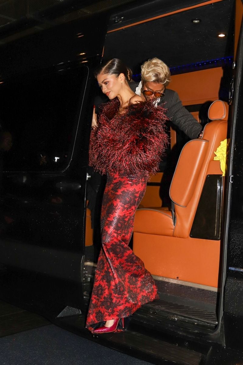 Zendaya and Law Roach arrive at A$AP Rocky's Met Gala afterparty