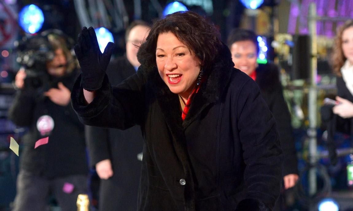 US Supreme Court Justice Sonia Sotomayor attends Dick Clark's New Year's Rockin' Eve with Ryan Seacrest 2014 on December 31, 2013 in New York, New York. (Photo by Mike Coppola/DCNYRE2014/Getty Images for DCP)