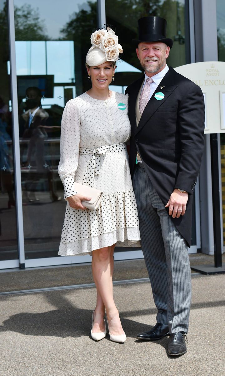 Zara Tindall and Mike Tindall at the 2021 Royal Ascot - Fashion, Day 1